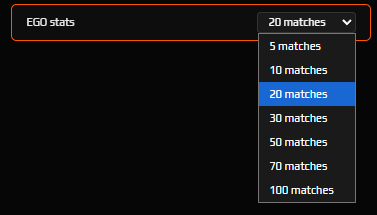 Match Count Selector